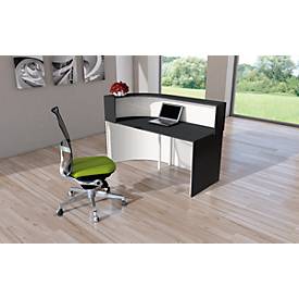 Theke Cento 1, bestehend aus 90 Grad Eckelement und gerader Theke, Breite 1800 mm