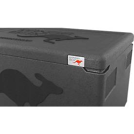 Thermobox Kängabox® Professional GN 1/1, Volumen 39 l, Unterfassgriffe, stapelbar, mit Deckel, EN 10/2011, L 600 x B 400 x H 290 mm, EPP, schwarz
