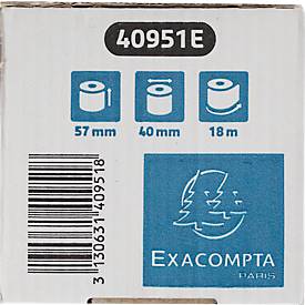 Thermorolle Safe Contact, 1-lagig, 52 g/m², B 57 mm x L 18 m, 40 mm Ø, 20 Rollen, blaugrau
