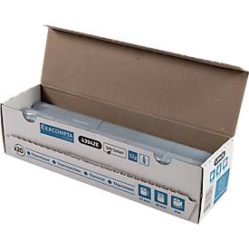 Thermorolle Safe Contact, 1-lagig, 52 g/m², B 57 mm x L 9 m, 30 mm Ø, 20 Rollen, blaugrau