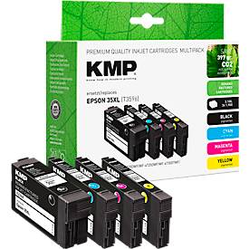Tintenpatrone KMP, ersetzt Epson 35XL (T3596), bis 3100/1900 Seiten, Multipack, CMYK