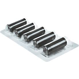 Tintenrollen für METO® Preisauszeichner Classic S/Classic M/ ProLine S/ProLine M, schwarz, 5 Stück