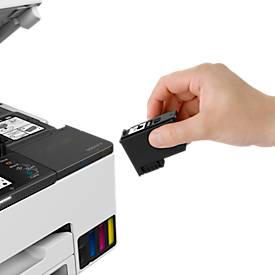 Tintenstrahl Multifunktionsdrucker Canon MAXIFY GX2050, 4-in-1, USB/LAN/WLAN/Cloud, Auto-Duplex, Mobildruck, bis A4, inkl. CMYK-Tintenflaschen