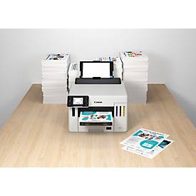 Tintenstrahldrucker Canon MAXIFY GX5550, USB/LAN/WLAN/Cloud, Auto-Duplex, Mobildruck, bis A4, inkl. CMYK-Tintenflaschen