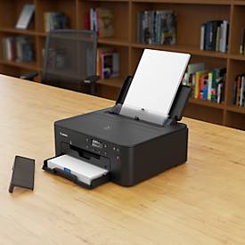 Tintenstrahldrucker Canon PIXMA TS705a, USB/LAN/WLAN, Auto-Duplex/Mobildruck, bis A4, inkl. 5 CMYK-Patronen, schwarz