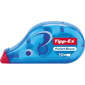 Tipp-Ex Mouse Korrekturroller, sofort überschreibbar, mit Verschlusskappe, Bandmaße L 10 m x B 4,2 mm, weiß, 4+1 Stück gratis