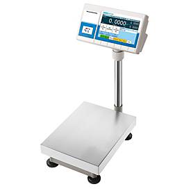 Tisch-Kontrollwaage ae ADAM BTT 32, ungeeicht, Ablesbarkeit 1 g/Wägebereich bis 32 kg, Touchscreen, Etikettendrucker, RS-232/USB, Netz-/Akkubetrieb