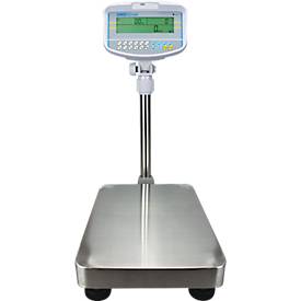 Tisch-Zählwaage Adam GBC 16, Wägebereich 0,5 g-16 kg, LC-Display, Ziffernblock, RS-232, Netzanschluss/Akku, B 300 x T 520 x H 680 mm, Edelstahl, grau