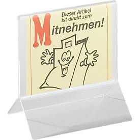 Tischaufsteller, Acryl, gerade