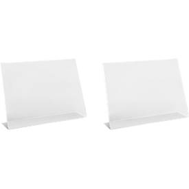 Tischaufsteller, Acryl, schräg