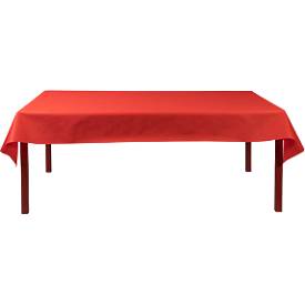 Tischdecke ProNappe, wasserabweisend, abwischbar, reißfest, L 20 m x B 1200 mm, recycelbares Spunbond, rot, 1 Rolle