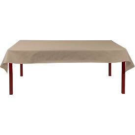 Tischdecke ProNappe, wasserabweisend, abwischbar, reißfest, L 20 m x B 1200 mm, recycelbares Spunbond, schnurbraun, 1 Rolle