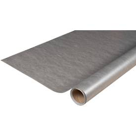 Tischdecke ProNappe, wasserabweisend, abwischbar, reißfest, L 5 m x B 1200 mm, recycelbares Spunbond, silber, 1 Rolle
