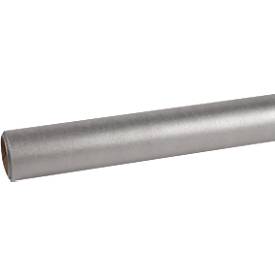 Tischdecke ProNappe, wasserabweisend, abwischbar, reißfest, L 5 m x B 1200 mm, recycelbares Spunbond, silber, 1 Rolle