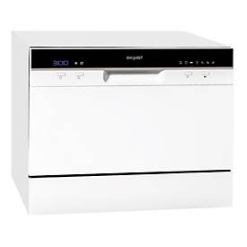 Tischgeschirrspüler exquisit GSP206-030F, für 6 Maßgedecke, 7 Programme/Selbstreinigung/Schnellreinigung, Besteckkorb, B 550 x T 500 x H 438 mm, weiß