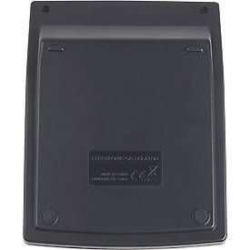 Tischrechner MAUL MC12, 12 Stellen, ergonomisch, Solar- und Batteriebetrieb, B 103 x T 137 x H 31 mm, schwarz