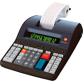 Tischrechner TA 1121 PD Eco, 12-stellige LCD-Anzeige, Papierrolle, Solarbetrieb, B 210 x T 310 x H 80 mm