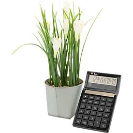 Tischrechner Twen Eco 10, solarbetrieben, 10-stelliges Display, MU- & GT-Funktion