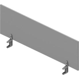 Tischtrennwand ARLON-OFFICE, 1400 mm , lichtgrau