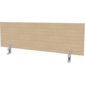 Tischtrennwand ARLON-OFFICE, für Schreibtische mit B 1400 mm, Eiche-Dekor
