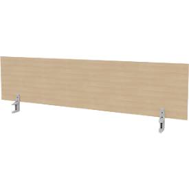 Tischtrennwand ARLON-OFFICE, für Schreibtische mit B 1800 mm, Eiche-Dekor