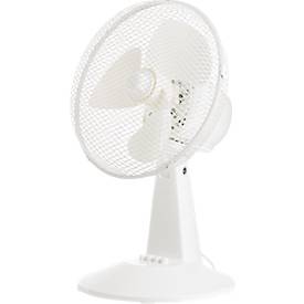 Tischventilator, 3 Stufen, B 345 x T 260 x H 470 mm, weiß 