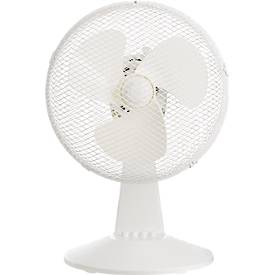 Tischventilator, 3 Stufen, B 345 x T 260 x H 470 mm, weiß 