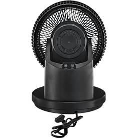 Tischventilator VT 66566, 4 Leistungsstufen, oszillierend, Timerfunktion, mit Fernbedienung, B 300 x T 240 x H 350 mm, schwarz