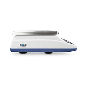 Tischwaage Kern FCD-3K-3, Wägebereich bis 3 kg, RS-232 Schnittstelle, Akkubetrieb, B 300 x T 230 x H 12,5 mm, Edelstahl & Kunststoff, silber