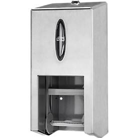 Toilettenpapierspender Tork®, für 2 hüllenlose WC-Papierrollen, mit Sichtfenster, abschließbar