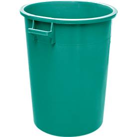 Tonne, aus HDPE, stapelbar 100 Liter, grün