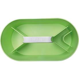 Toolbox HAN Loft, tragbar, mit 4 Fächern, herausnehmbare Ablageschale, B 330 x T 179 x H 175 mm, Kunststoff, limonengrün