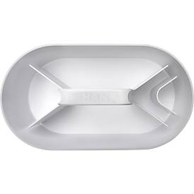 Toolbox HAN Loft, tragbar, mit 4 Fächern, herausnehmbare Ablageschale, B 330 x T 179 x H 175 mm, Kunststoff, schneeweiß