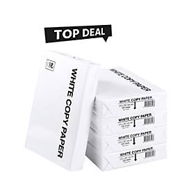 Top Deal Kopierpapier WhiteCopy, DIN A4, 80 g/m², reinweiß, 1 Karton = 10 x 500 Blatt