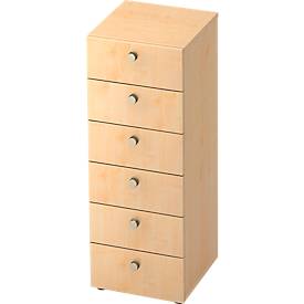 TOPAS LINE ladekast, 3 OH, B 400 mm, ahorn decor/mapeldoorn decor