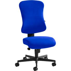 Image of Topstar Bürostuhl ART COMFORT, ohne Armlehnen, mit Federkernkissen, Rückenlehne extra weich, blau