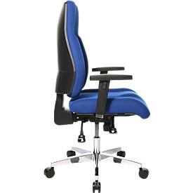 Topstar Bürostuhl FEEL GOOD, Synchronmechanik, ohne Armlehnen, hohe Rückenlehne, großer Muldensitz, blau