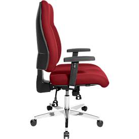 Topstar Bürostuhl FEEL GOOD, Synchronmechanik, ohne Armlehnen, hohe Rückenlehne, großer Muldensitz, rot