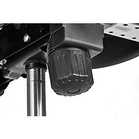 Topstar Bürostuhl Head Point Deluxe, mit Armlehnen, Synchronmechanik, Muldensitz, Netzrücken, schwarz/alusilber