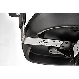 Topstar Bürostuhl Head Point Deluxe, mit Armlehnen, Synchronmechanik, Muldensitz, Netzrücken, schwarz/alusilber