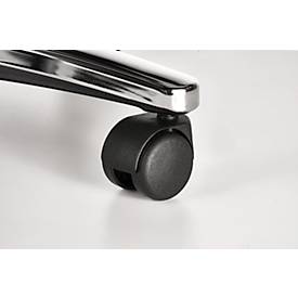 Topstar Bürostuhl Head Point Deluxe, mit Armlehnen, Synchronmechanik, Muldensitz, Netzrücken, schwarz/alusilber