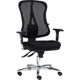 Topstar Bürostuhl HEAD POINT, Synchronmechanik, ohne Armlehnen, hohe 3D-Netzrückenlehne, Muldensiz