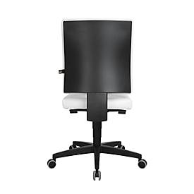 Topstar Bürostuhl LIGHTSTAR 10, ohne Armlehnen, Synchronmechanik, Flachsitz, Kunstleder desinfektionsmittelbeständig, weiß/schwarz