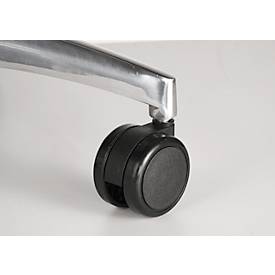 Topstar Bürostuhl Net Pro 100, mit Armlehnen, Punktsynchronmechanik, Bandscheibensitz, Netzrücken, Stiftung Warentest GUT 2,3, schwarz/alusilber