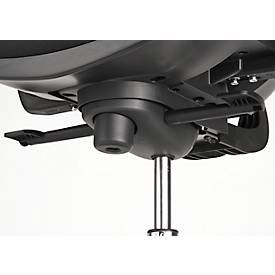 Topstar Bürostuhl Net Pro 100, mit Armlehnen, Punktsynchronmechanik, Bandscheibensitz, Netzrücken, Stiftung Warentest GUT 2,3, schwarz/alusilber