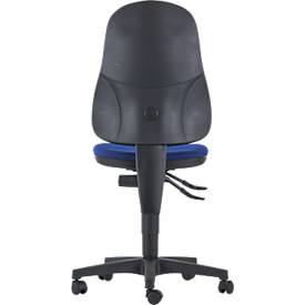 Topstar Bürostuhl Point 600, Permanentkontakt-Mechanik, ohne Armlehnen, Muldensitz, blau