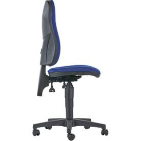 Topstar Bürostuhl Point 600, Permanentkontakt-Mechanik, ohne Armlehnen, Muldensitz, blau