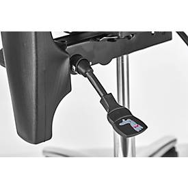 Topstar Bürostuhl SITNESS 15, Permanentkontakt, mit Armlehnen, Netzrücken, Fitness-Orthositz, violett