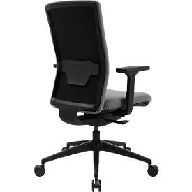 Topstar Bürostuhl Sitness AirWork G, Sandwich-Polsterung, 3D-Flachsitz, Synchronmechanik, höhenverstellbare Lordosenstütze, AGR-zertifiziert, grau