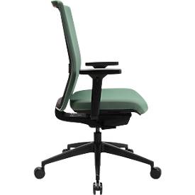 Topstar Bürostuhl Sitness AirWork G, Sandwich-Polsterung, 3D-Flachsitz, Synchronmechanik, höhenverstellbare Lordosenstütze, AGR-zertifiziert, mint grün
